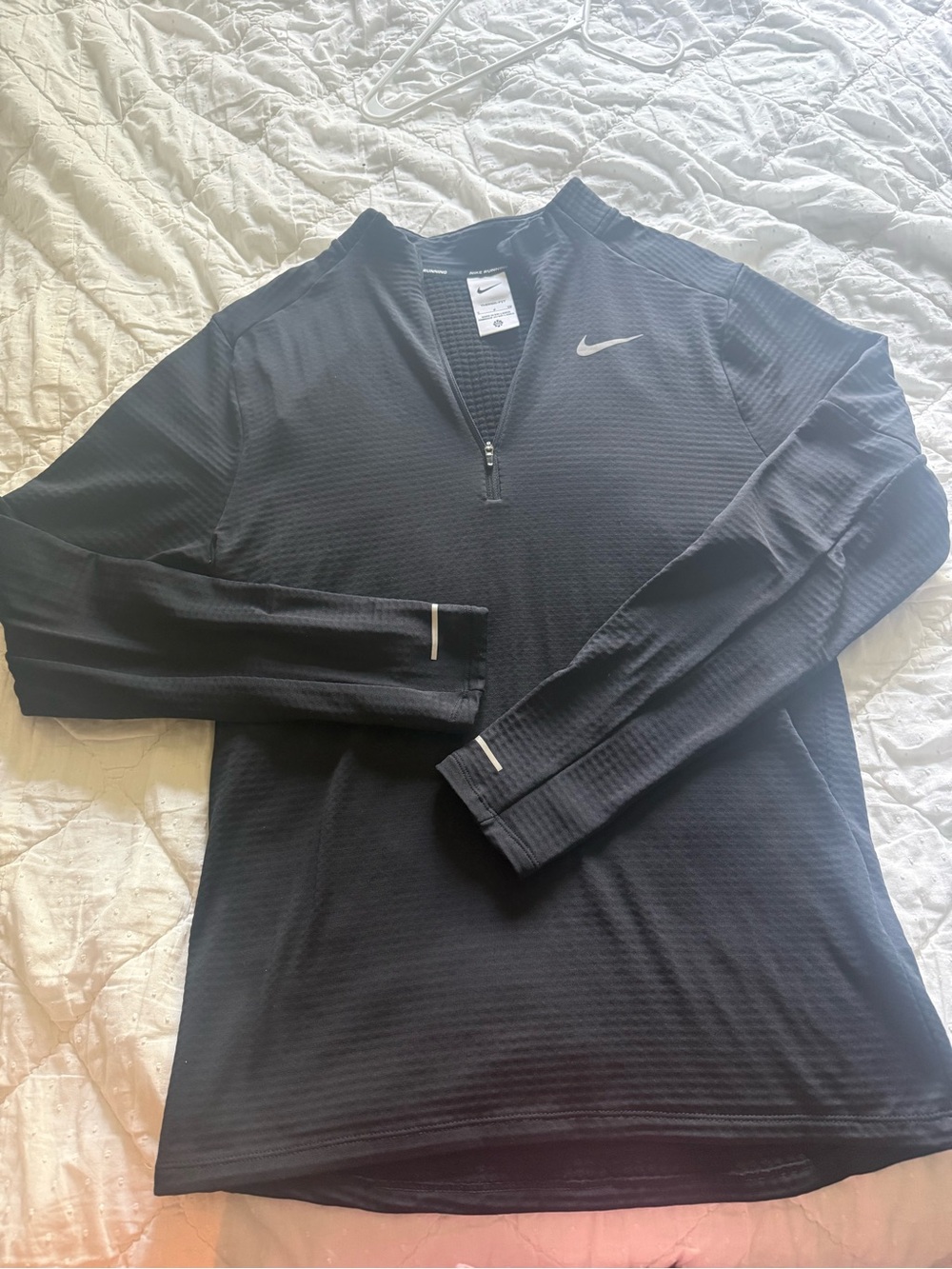 Nike Black Therma-FIT Running Quarter-Zip Pullover